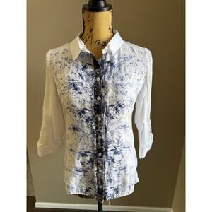 Elie Tahari Women's Floral Button-Down Shirt Excellent condition Size S